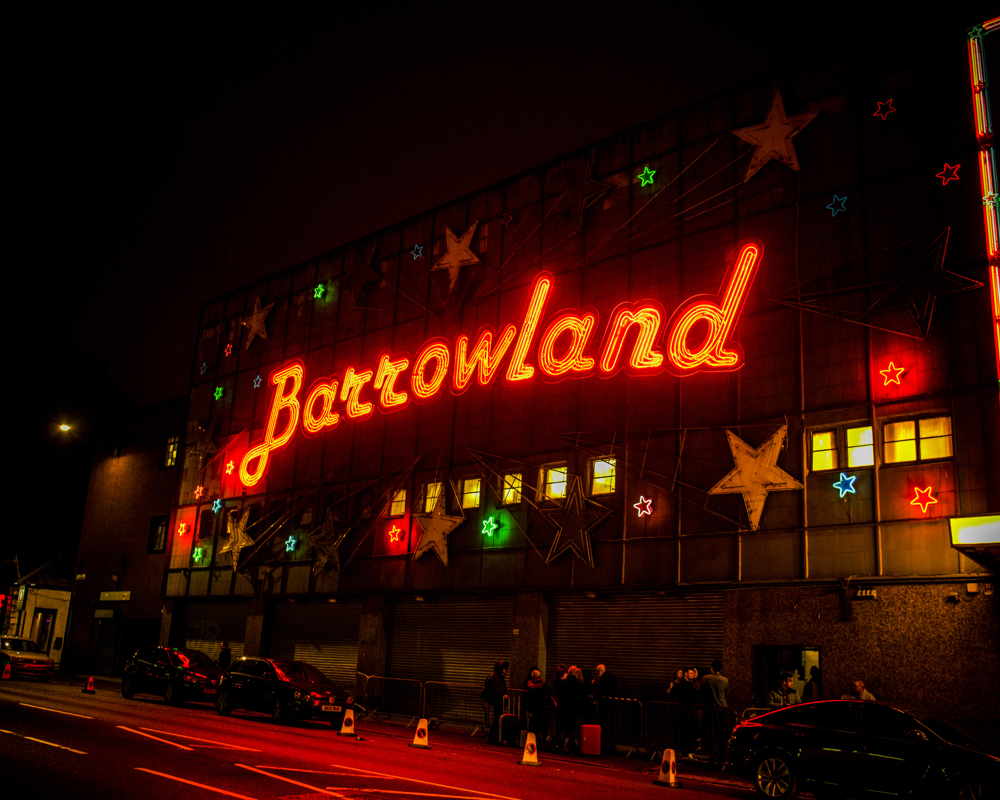Barrowland Ballroom neon sign at night